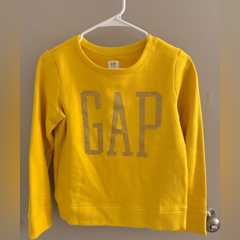 GAP Yellow Crew Neck Sweatshirt